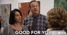 Good For You Grace And Frankie GIF - Good For You Grace And Frankie Impressed GIFs