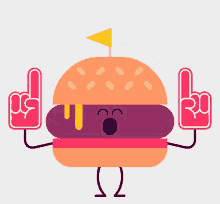 Burger Number1 GIF - Burger Number1 Happy GIFs
