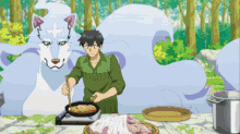 Campfire Cooking In Another World With My Absurd Skill Anime GIF - Campfire Cooking In Another World With My Absurd Skill Anime Wolf GIFs