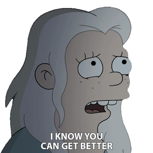 I Know You Can Get Better Bean Sticker - I Know You Can Get Better Bean Disenchantment Stickers