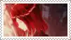 a close up of a person with red hair in a frame .