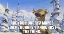 Ice Age Sid GIF - Ice Age Sid Are You Hungry GIFs