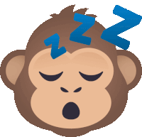 Sleeping Monkey Monkey Sticker - Sleeping Monkey Monkey Joypixels Stickers
