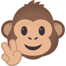 posing monkey monkey joypixels monkey emoji monkey face