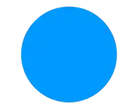 a blue circle on a white background