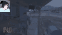 a pixelated image of a man with his mouth open