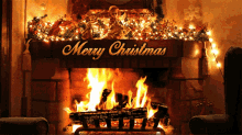 Merry Christmas GIF - Merry Christmas Fireplace GIFs