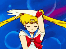 a cartoon of a girl in a sailor suit with a star on her chest