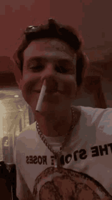 Yungblud Nose Yungblud Cigarette GIF - Yungblud Nose Yungblud Cigarette Yungblud Dumb GIFs