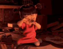Tired Boo GIF - Tired Boo Monsters Inc GIFs