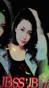 a picture of a woman with the name jess jb on the bottom right