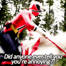 Power Rangers Jayden Shiba GIF - Power Rangers Jayden Shiba Did Anyone Ever Tell You Youre Annoying GIFs