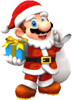 Mario Santa Mario Sticker - Mario Santa Mario Santa Claus Stickers