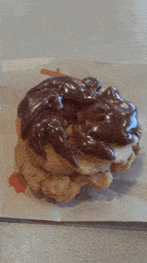 Tim Hortons Chocolate Cruller GIF - Tim Hortons Chocolate Cruller Donut GIFs