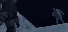 a person is laying on their back in a dark area