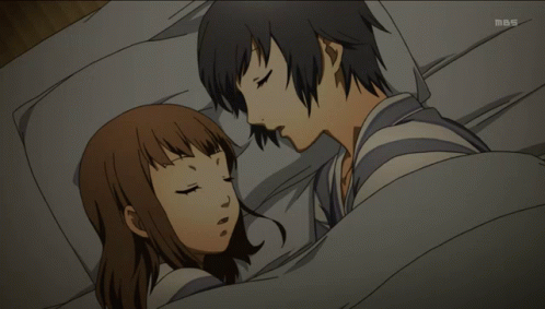 Anime Couple Sleeping GIFs | Tenor