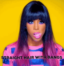 Straight Hair Straight Hair With Bangs GIF - Straight Hair Straight Hair With Bangs Indique Hair GIFs