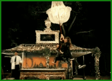 Swinging From The Chandelier Partytime GIF