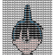 a bunch of text that says " ivan is alive " on it