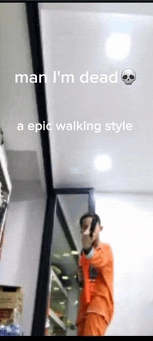 Epic Walking Style Man I Am Dead GIF - Epic Walking Style Man I Am Dead Raphael GIFs