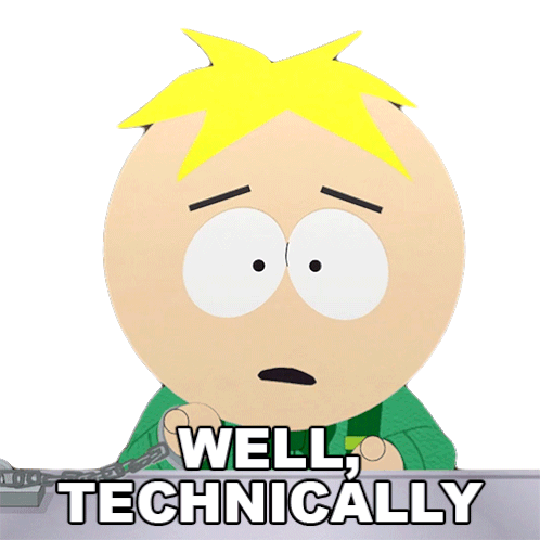 Well Technically Yes Leopold Butters Stotch Sticker - Well Technically Yes Leopold Butters Stotch South Park Stickers