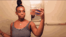 Black Girl Bun GIF - Black Girl Bun Selfie GIFs