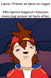 a cartoon of a boy with a star on his head and a caption that says ' lerer '