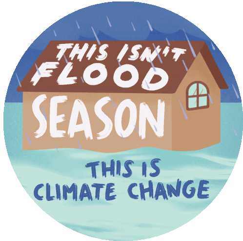 This Is Climate Change Rain Sticker - This Is Climate Change Rain Rainy Stickers