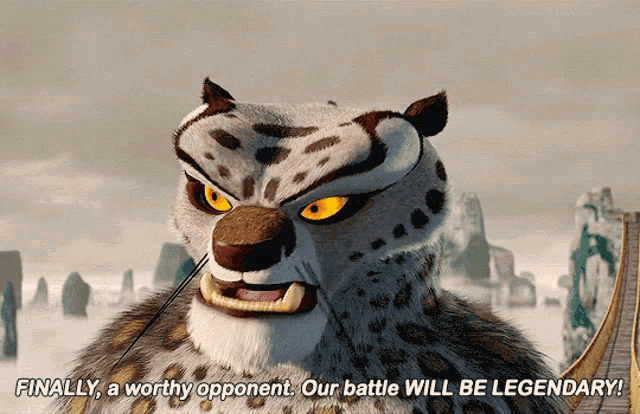 Kung Fu Panda Finally A Worthy Opponent GIF - Kung Fu Panda Finally A Worthy  Opponent Our Battle Will Be Legendary - Discover & Share GIFs