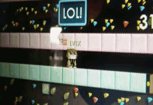 a video game with a sign that says ' loli '