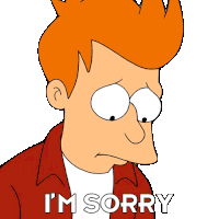 I'M Sorry Fry Sticker - I'M Sorry Fry Billy West Stickers