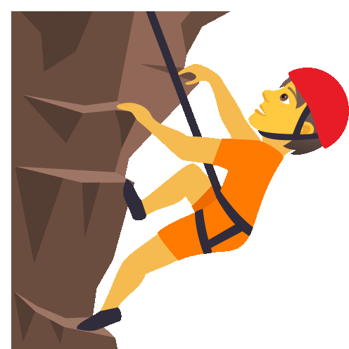 mountain climber cartoon