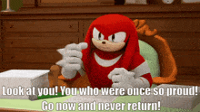Sonic Boom Knuckles GIF - Sonic Boom Knuckles Look At You GIFs