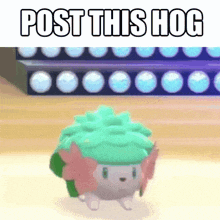 a picture of a pokemon with the words post this hog