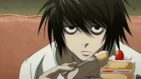 Deathnote Eating GIF - Deathnote Eating Cake - Discover & Share GIFs