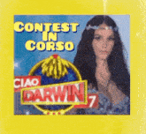 contest in corso ciao darwin 7 is advertised on a yellow background
