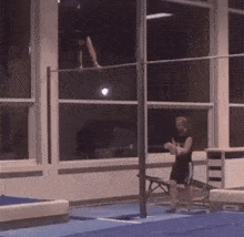 Gymnastics Accident GIF - Gymnastics Accident Oblivious GIFs