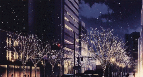 Snowy Lights - Desktopography
