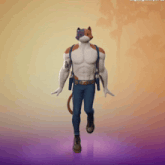 a video game character with a backpack on his back
