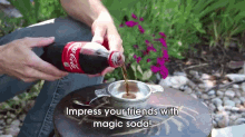 Self Freezing Coca-cola (The Trick That Works On Any Soda!) GIF