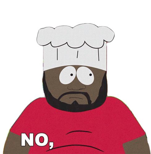 No Chef Sticker - No Chef South Park Stickers