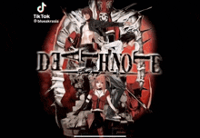 a screenshot of a death note poster on tiktok