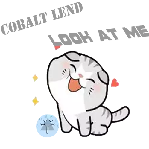 Cobaltlend Cblt Sticker - Cobaltlend Cblt Cute Kitten Stickers