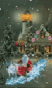 Merry Christmas Santa Claus GIF - Merry Christmas Santa Claus Snow GIFs