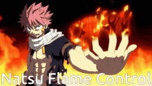 Natsu Controlling GIF - Natsu Controlling His Flames GIFs