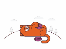 Yarn Ball Cat GIF - Yarn Ball Cat Yarn GIFs