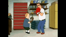 Kick In The Nuts King Of The Hill GIF - Kick In The Nuts King Of The Hill Hank Hill GIFs