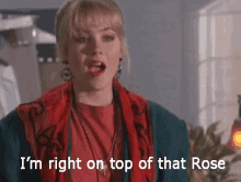 Christina Applegate Right On Top Of That Rose GIF - Christina Applegate Right On Top Of That Rose Dont Tell Mom GIFs
