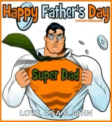 Happy Fathers Day Super Dad GIF - Happy Fathers Day Super Dad Superman GIFs