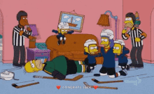 Simpsons Hockey GIF